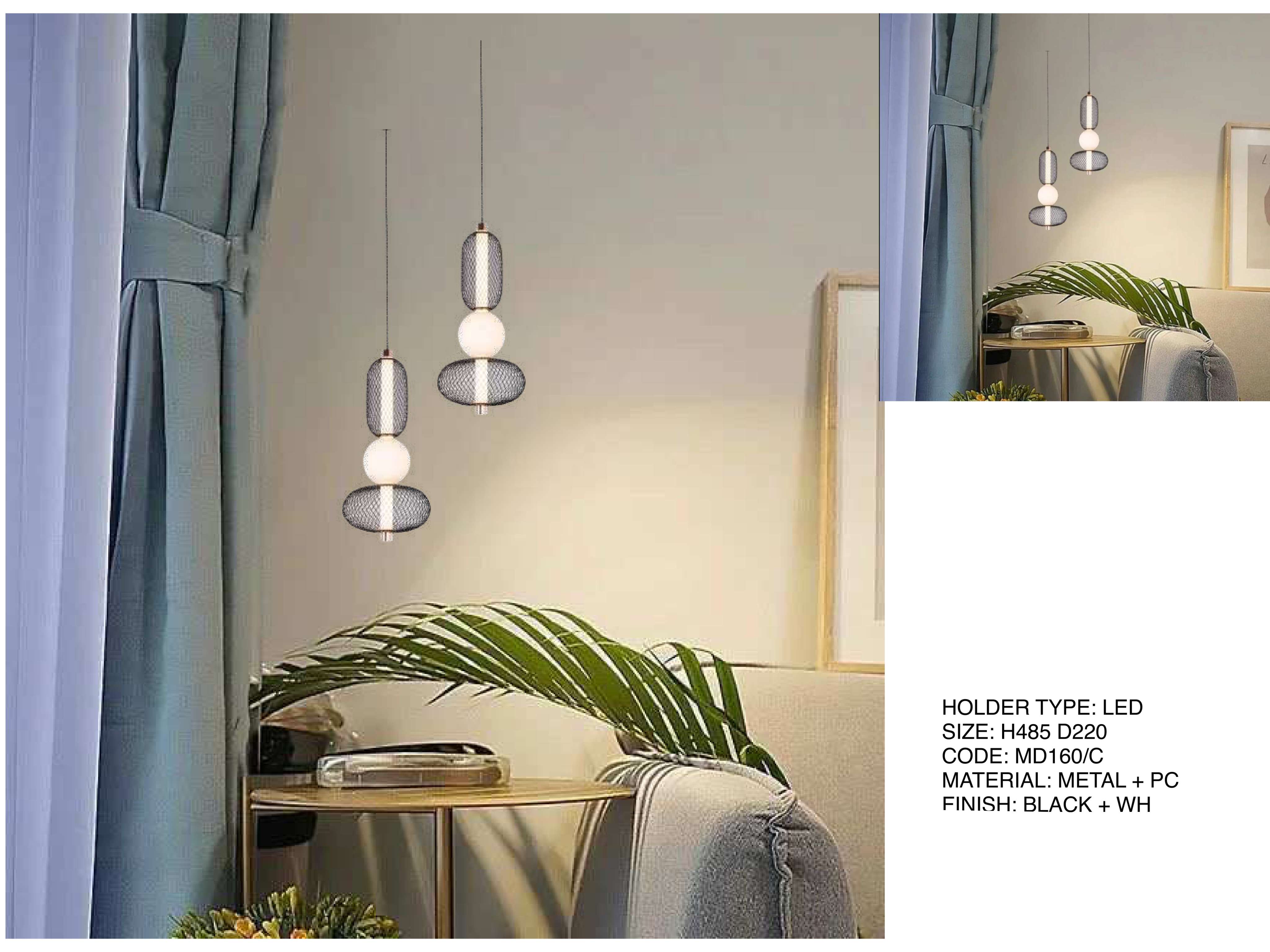 Beyond Lights - Black Pendant Light- LCHL